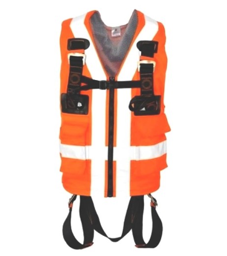 Kratos FA 10 303 00 2 Point  High Visibility Full Body Harness (Orange)