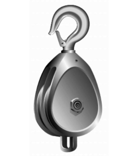 Double Sheave Block with Safety Hook