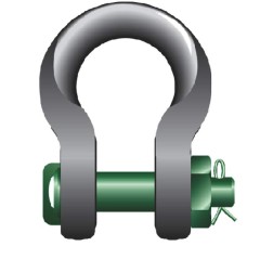 Green Pin Sling Shackles - Bow Type