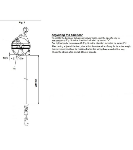 Zero Gravity Tool Balancer 10-105kg 9361-71