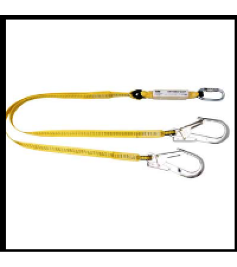Yale CMHABM2Tscaff  twin tail fall arrest webbing lanyard